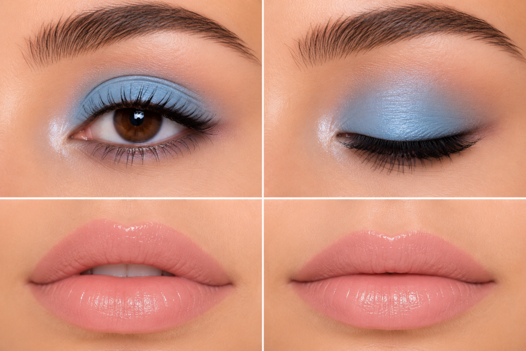 Baby blue +Pink