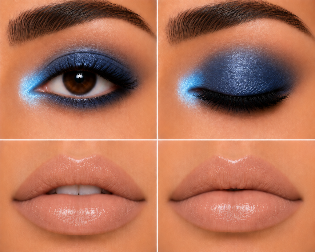 Blue Inner Corner Pop + Nude Lip Balm