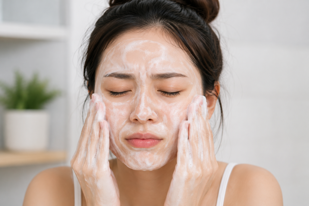Washing Face Too Much