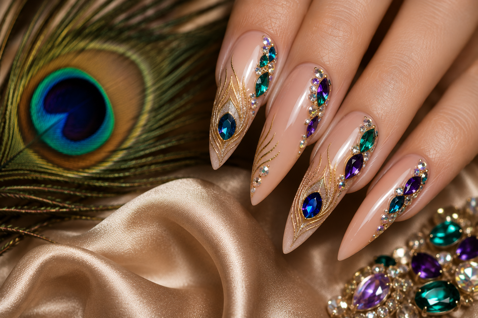 Gorgeous Peacock Nail Designs of 2026 You’ll Love