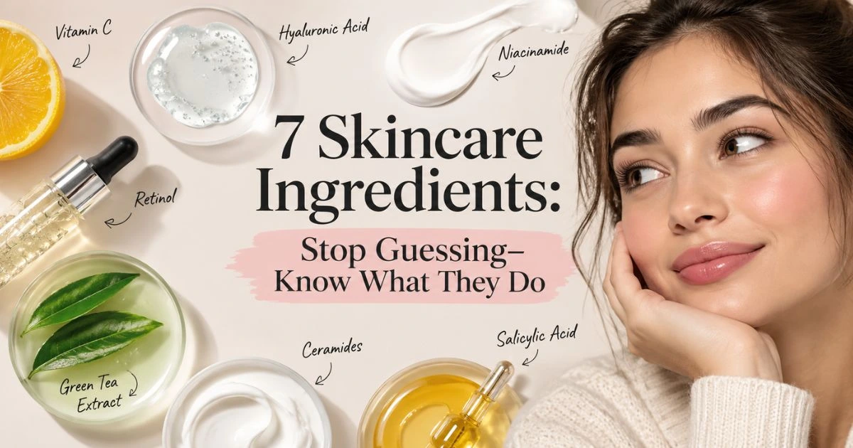 7 Skincare Ingredients: Stop Guessing—Know What They Do